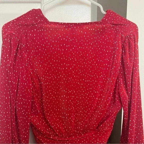 Maje Plunge Neckline Long Sleeve Crop Top- Size S; Excellent Condition - Picture 5 of 11